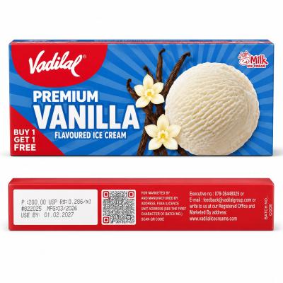 VADILAL PREMIUM VANILLA FLAVOURED ICE CREAM - 700 ml